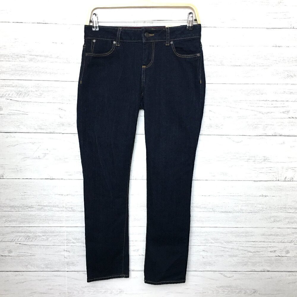 NEW Talbots Women's Jeans Signature Slim Ankle Low Rise Dark Wash Stretch 4P